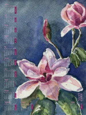 Kalendarz magnolia 2022