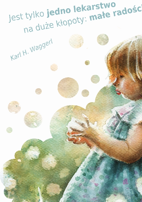 Ilustracja do cytatu o małych radościach przedstawiająca dziewczynkę autorka agnieszka kierat stadnik